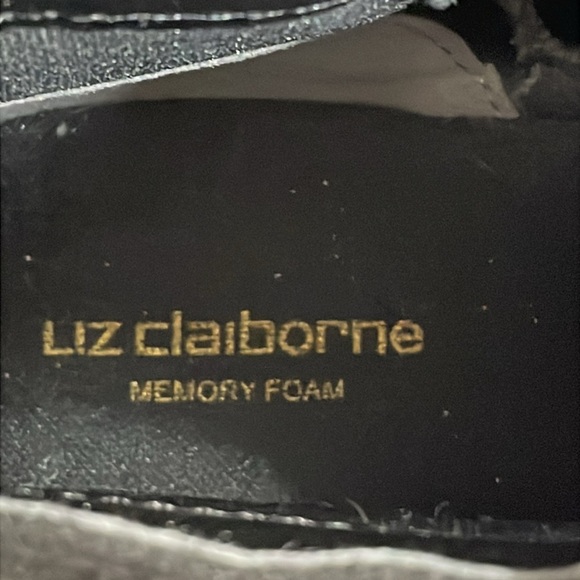 NWT Liz Claiborne Black Roycen Block Heel Bootie Ankle Boots 8M - Picture 9 of 16